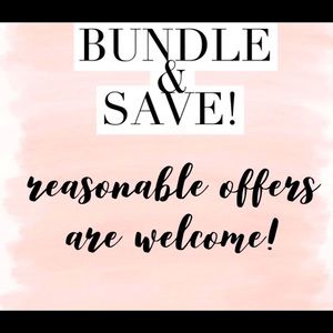 Make a bundle and save!! 15% discount when you bundle 2 or more items!!